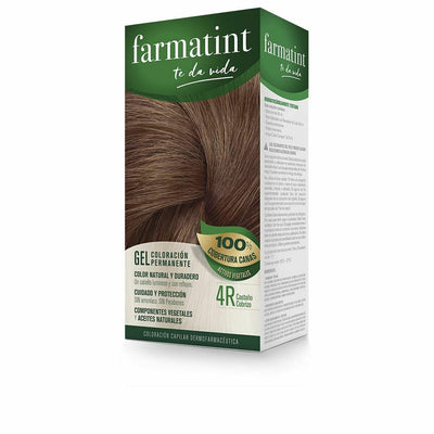 Permanent Dye Farmatint 380230 4r-Castaño Cobrizo Nº 4r-Castano Cobrizo Gel (5 Units)