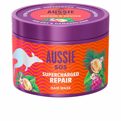 Masque pour cheveux Aussie SOS SUPERCHARGED REPAIR 500 ml