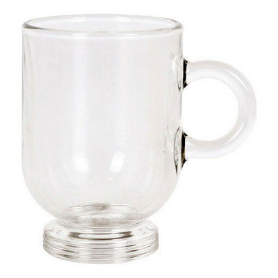 Juego de Tazas de Café Royal Leerdam Sentido Expresso Transparente Acero Inoxidable Cristal 80 ml 6 Piezas (6 Unidades)