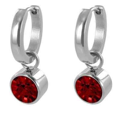 Pendientes Mujer CO88 Collection 8CE-60006 Rojo Plateado