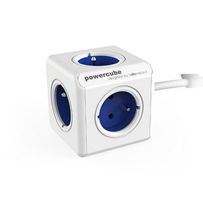 Regleta Enchufes Cubo Allocacoc 2300BL/FREXPC Azul Blanco 1,5 m