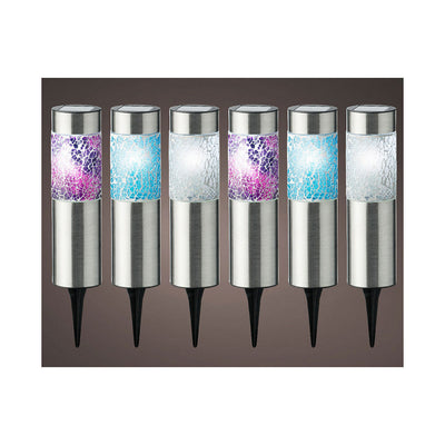 Set de estacas solares de jardín Lumineo Gaudi Luz LED Baliza