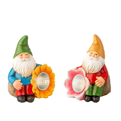 Gnomos de jardín Lumineo 7,5 x 7 x 11 cm