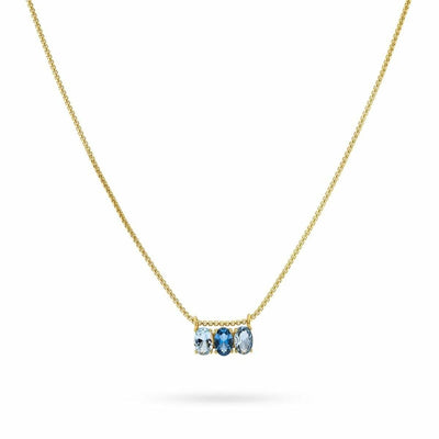 Collar Mujer 24KAE 32469Y Dorado Azul