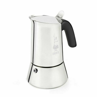 Bialetti 0007254 Italian Coffee Maker Silver Stainless Steel 4 Cups 200 ml