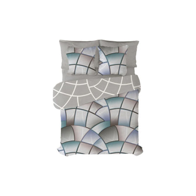 Pierre Cardin Lucas Duvet Cover Grey 144 Thread Count 220 x 230 cm