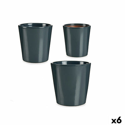Ibergarden LINCE PQ - 7011 Anthracite Clay Pot Set (6 Units)