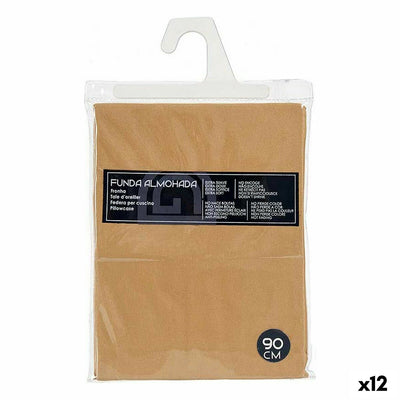 Pillowcase 45 x 0.3 x 90 cm Beige (12 Units)