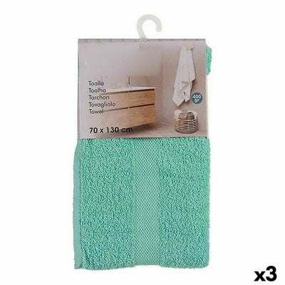 Berilo 5313 Turquoise Bath Towel 80% Cotton 20% Polyester 70 x 0.5 x 130 cm (3 Units)