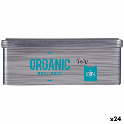 Kinvara Organic Tea Infusion Box Grey Tin 11 x 7.1 x 18 cm (24 Units)