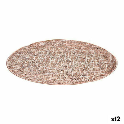 Kinvara Pink Plastic Trivet Ø 38 cm (12 Units)