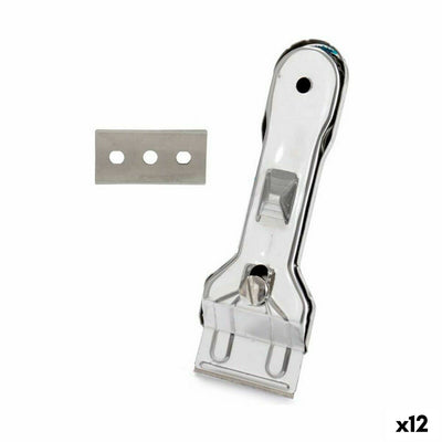Ceramic Cooker Top Scraper Kinvara Silver Metal 13,5 x 4,5 x 1 cm 4,5 x 13,5 x 1 cm (12 Units)