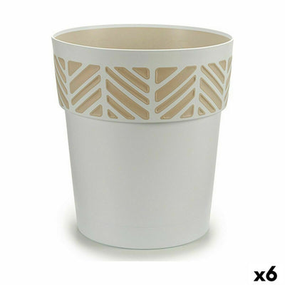 Stefanplast Orfeo Self-Watering Pot White Plastic 29 x 29 x 29 cm (6 Units)