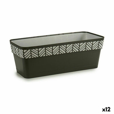 Stefanplast Orfeo Anthracite Plastic Planter 18 x 17 x 49.5 cm (12 Units)