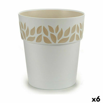 Stefanplast Cloe Self-Watering Pot White Plastic 29 x 29 x 29 cm (6 Units)