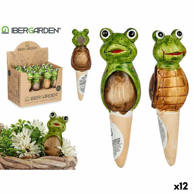 Decorative Garden Figure Ibergarden Brown Green Ceramic 4,5 x 16,5 x 4,5 cm (12 Units)