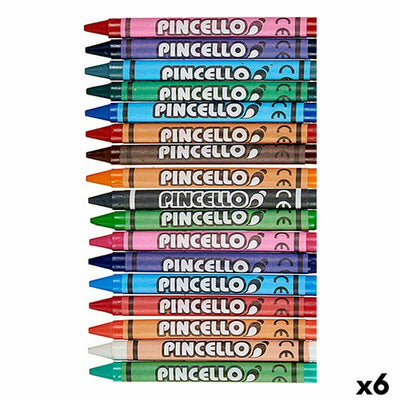 Coloured crayons Pincello Multicolour (6 Units)