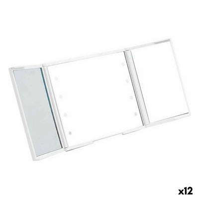 Beryl YXL2150-CC01 Pocket Mirror White ABS 1.5 x 9.5 x 11.5 cm LED Light (12 Units)