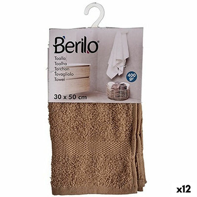 Berilo 89660 Camel Bath Towel 80% Cotton 20% Polyester 30 x 50 cm (12 Units)