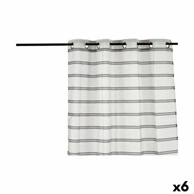 Cortina Rayas Gris 140 x 0,1 x 260 cm (6 Unidades)