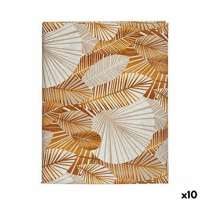 Kinvara ANCARA-21520-ORO Gold Canvas Tablecloth 140 x 180 cm Stain-resistant Leaves (10 Units)