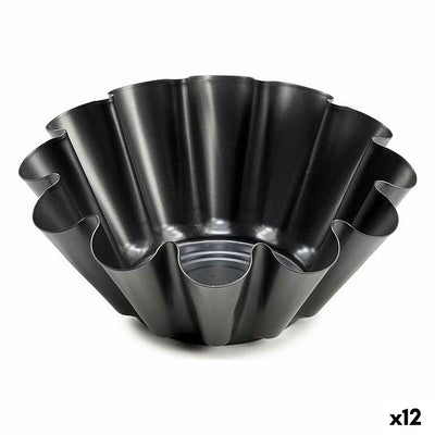 Kinvara 83009 Dark Grey Steel Flan Mold 23 x 8.2 x 23 cm (12 Units)