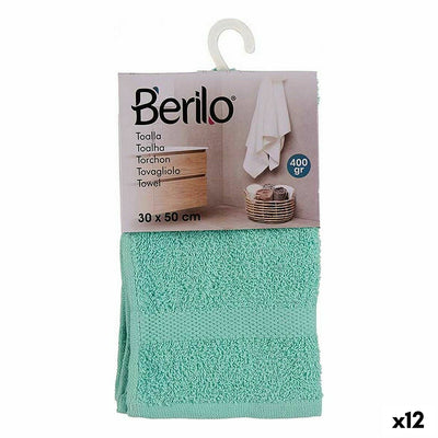 Toalla de baño Berilo 5311 Turquesa 80 % algodón 20 % Poliéster 30 x 0,5 x 50 cm (12 Unidades)
