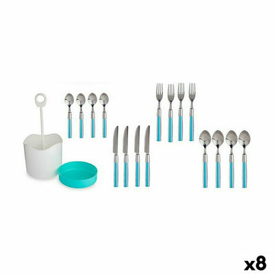 Kinvara HQ223H10 Blue Stainless Steel Cutlery Set (8 Pieces)