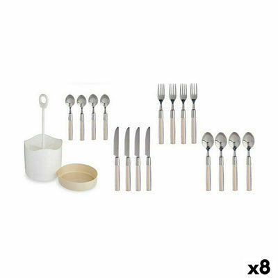Kinvara HQ223H10 Beige Stainless Steel Cutlery Set (8 Pieces)