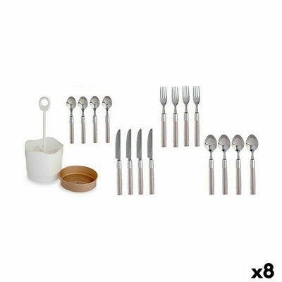 Kinvara HQ233H10 Brown Stainless Steel Cutlery Set (8 Pieces)