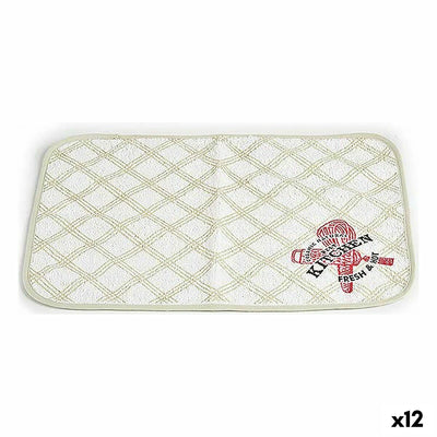 Kinvara 9999 White Green Placemat 33 x 0.3 x 48 cm (12 Units)
