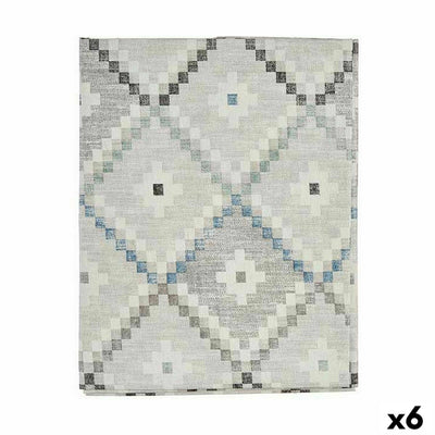 Kinvara Tablecloth ROMBOS-A Blue Canvas 140 x 180 cm Stain-resistant Rhombuses (6 Units)