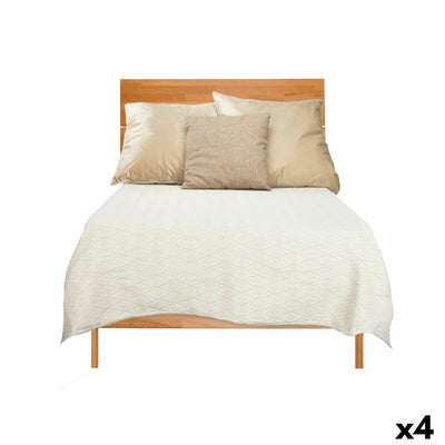 Quilt 180 x 260 cm Beige Rhombuses (4 Units)