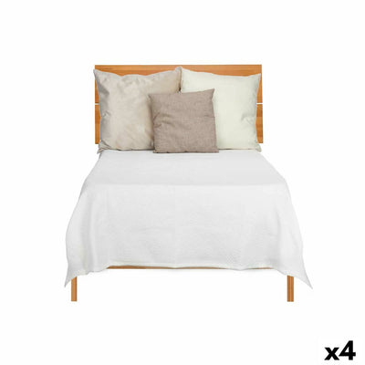 Quilt 180 x 260 cm Geometric White (4 Units)
