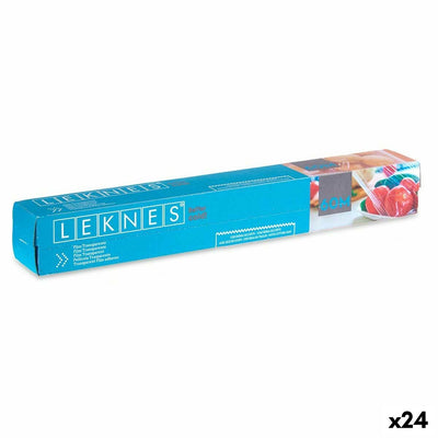 Film para Envolver Alimentos Leknes Transparente Polietileno 8 mm 60 m 3,6 x 3,6 x 30,7 cm (24 Unidades)