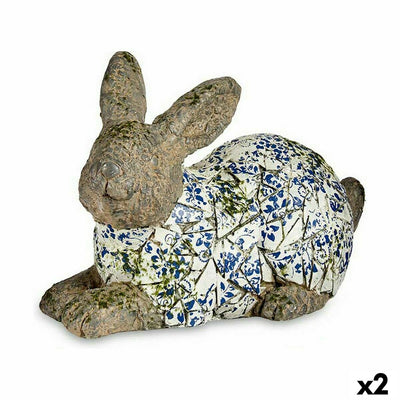 Decorative Garden Figure Ibergarden Polyresin Rabbit 20 x 29 x 40,5 cm (2 Units)