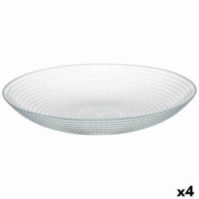 Set de Platos Pasabahce Generation Transparente Vidrio 23 x 7 x 23 cm (4 Unidades)