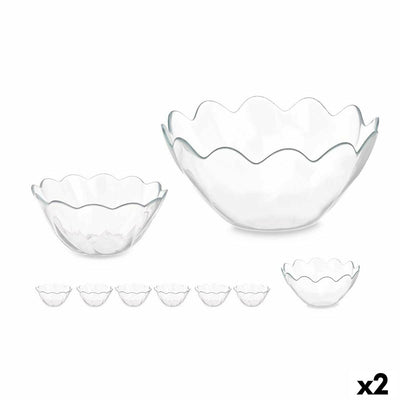Set de Cuencos Pasabahce Hasir Transparente Vidrio (2 Unidades)