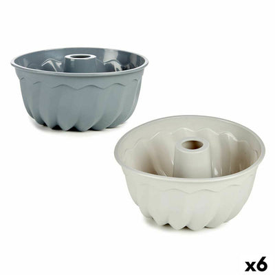 Kinvara HH026 Light Grey Dark Grey Silicone Baking Mold 22 x 10 x 22 cm Ring (6 Units)