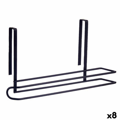 Portarrollo de Papel de Cocina Kinvara W6128-6 PDQ Negro Hierro 34 x 17,3 x 10,5 cm (8 Unidades)