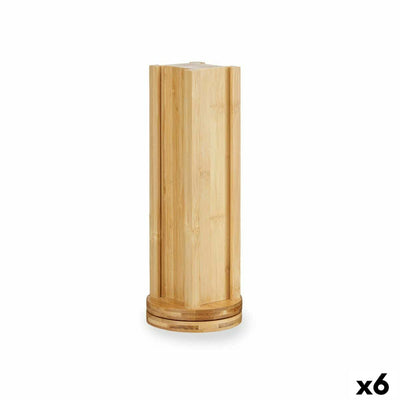 Kinvara KT225036 Bamboo 20 Capsule Holder, Rotating, 11 x 11 x 34 cm (6 Units)