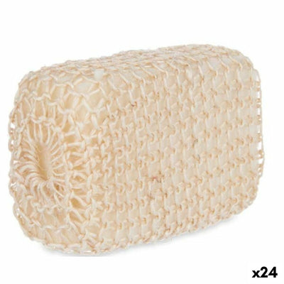 Éponge Corporelle Berilo Blanc Beige 14 x 6,5 x 9 cm 9 x 14 x 6 cm (24 Unités)