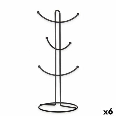 Kinvara CN-W3154-1P Mug Hanger Black Metal 16 x 39 x 16 cm (6 Pack)