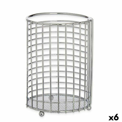 Kinvara Kitchen Utensil Jar CN-W7728-2 CHROME Metal 12 x 16 x 12 cm (6 Units)