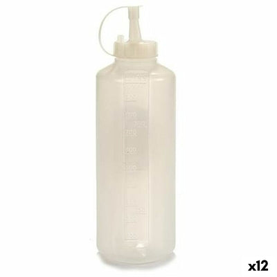 Bote para Salsas Transparente Plástico 1 L (12 Unidades)