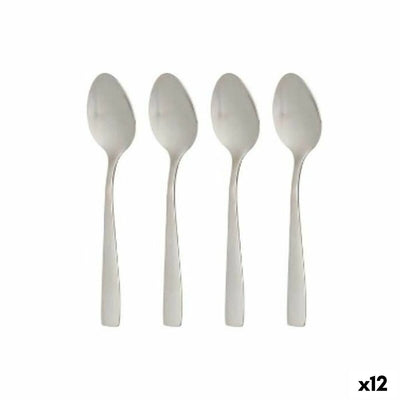 Kinvara 86907 Silver Stainless Steel Dessert Spoon Set 2.7 x 13.5 x 0.3 cm (12 Pieces)