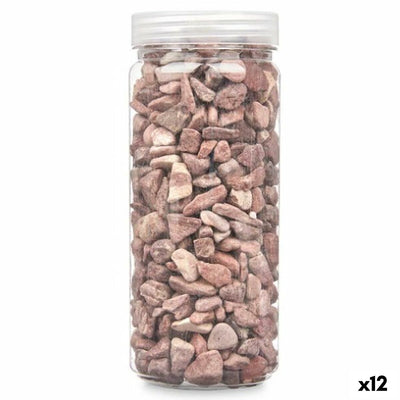 Piedras Decorativas Gift Decor Rojo 10 - 20 mm 700 g 6,2 x 15,3 x 6,2 cm 6,5 x 15,8 x 6,5 cm (12 Unidades)