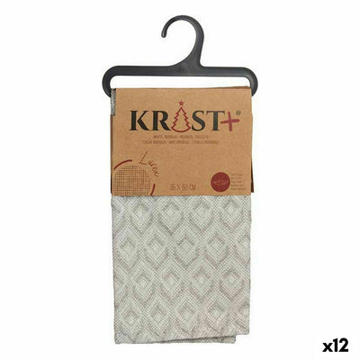 Silver Rhombus Placemat 50 x 35 cm (12 Units)