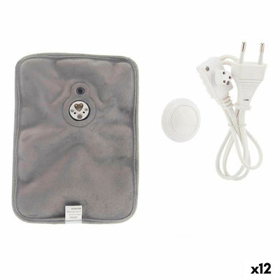 Electric Hot Water Bottle Gift Decor Grey Plastic 380 W Velvet Hands (12 Units)