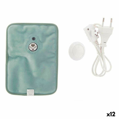 Electric Hot Water Bottle Gift Decor Green Plastic 380 W Velvet Hands (12 Units)